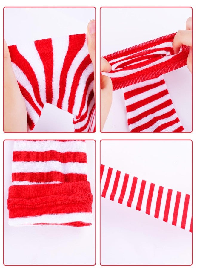 CaySep Women's Long Fingerless Gloves Knit Arm Warmer Thumb Hole Stretchy Gloves Halloween Cosplay Accossaries - Image 3
